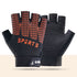 Black and Red Breathable Half-Finger Cycling Gloves for Kids - Non-Slip Silicone Grip, Ice Silk & Shock-Absorbing Sports Mitts (M Size)