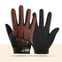 Black and Red Breathable Cycling Gloves for Kids - Non-Slip Silicone Grip, Ice Silk & Shock-Absorbing Sports Mitts (L Size)