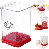 Handheld Fruit & Vegetable Speed Precision Slicer Integrated Safety Push Plate - Kitchen Stainless Steel Quick Multi-Cutter