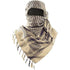 Khaki 110x110CM Military Shemagh Cotton Tactical Desert Scarf - Versatile Protective Face Mask and Head Wrap for Motorcycling, Paintball & Outdoors