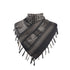 Black and Gold 110x110CM Military Shemagh Cotton Tactical Desert Scarf - Versatile Protective Face Mask and Head Wrap for Motorcycling, Paintball & Outdoors