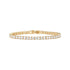 Gold 4.0mm Iced-Out Zirconia Tennis Bracelet with Secure Clasp - Classic Luxury Rhinestone Tennis Chain for Men & Women (8 Inches)