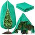 4-Pack Winter Plant Cold Protection Covers with Zipper & Drawstring - Thickened Frost Thermal Blankets and UV Resistant Shrub Jackets (80 x 120 CM)