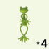 4-Pack Flexible Frog Plant Ties & Multifunctional Organizers - Reusable Weather-Proof Garden Twists and Whimsical Support Hooks