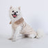 L Size Beige Winter Padded Cotton Dog Thermal Plaid Vest with Faux Fur Collar - Thick Fleece-Lined Warm Pet Jacket