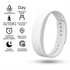 White Silent Vibration Alarm Smart Silicone Wristband with 3-Alarm Settings - Discreet Wake-Up Device for Teens & Adults (Vertical version)
