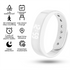 White Silent Vibration Alarm Smart Silicone Wristband with 3-Alarm Settings - Discreet Wake-Up Device for Teens & Adults (Horizontal version)
