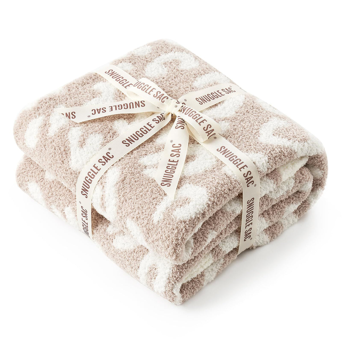 Leopard Print Checkerboard Flannel Throw Blanket(Large 150 x 200 CM) - Anti-Pilling Trendy Soft Plush Blanket for Bed, Sofa & Travel
