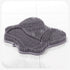 Grey 3D Butterfly Silicone Bath Massage Mat with Suction Cup & Dual-Zone Massage Bristles - Exfoliating Back Scrubber & Foot Deep Cleaner