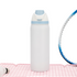 White 32oz 316 Stainless Steel Insulated Water Bottle - Pop Up Dual-Drink Lid, One-Click Flip Top & Integrated Carry Handle