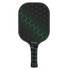 Black and Green Fiberglass Pickleball Paddle - 220g Lightweight Racket with Breathable PU Comfort Grip and Oversized Sweet Spot for Outdoor Play