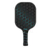 Black and Blue Fiberglass Pickleball Paddle - 220g Lightweight Racket with Breathable PU Comfort Grip and Oversized Sweet Spot for Outdoor Play