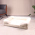 Beige Waterproof Egg-Crate Foam Therapeutic Pet Sofa Bed and Fleece Lounge (XL Size 110 x 82 x 17 CM) - Low Entry, High Bolster Support & Zipper Removable Cover