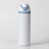 24oz Light Blue Large Thermal Water Bottle with Dual-Sipping Lid & Built-in Straw - Leak-Proof 304 Stainless Steel Outdoor Sports Flask
