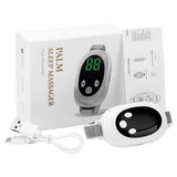 White Smart EMS Sleep Aid Device with Digital Display & 20 Intensity Levels - Wearable Dual Mode Physical Sleep Aid Instrument