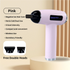 Pink Cordless Ionic Constant Heated Hair Dryer with LCD Display & 9 Wind Speeds - USB Rechargeable Hair Care Blow Dryer, Concentrator & Diffuser Included
