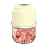 Yellow Cordless Electric Mini Food Chopper with 316 Stainless Steel Blades - Portable 300ml Garlic Crusher & Meat Grinder, One-Touch Operation