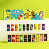 Interactive Beverage Matching Board Game with 20 Colorful Mini Bottles - Color Pairing Memory Challenge