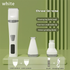 White Professional 3-in-1 Pet Grooming Kit - Low-Noise Rechargeable Dog Hair Trimmer & Nail Grinder for Paws, Eyes, and Body