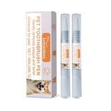 2-Pack Professional Pet Dental Cleaning Pens - Gentle Plaque & Tartar Remover and Breath Freshener for Dogs and Cats