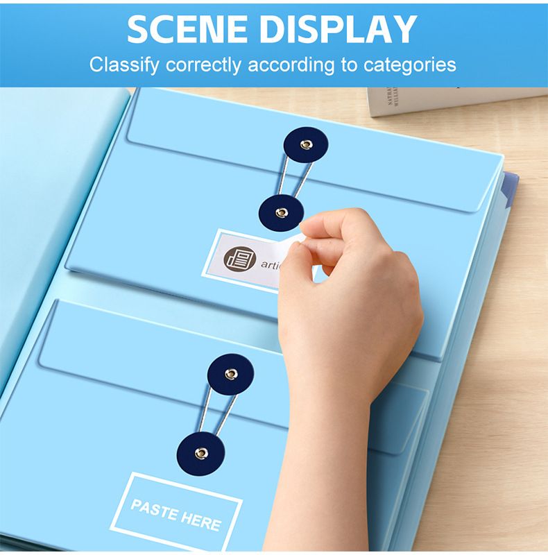 In Case I Go Missing Blue High-Capacity Emergency Information Binder - Heavy Duty Expanding File Organizer and Document Safety Folder