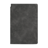 Dark Grey A4 PU Leather Whiteboard Notebook with 3-Color Pens, Eraser & Cloth - Reusable Eco-Friendly Desktop Memo Pad & Handheld Writing Tablet