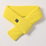 Yellow USB Powered Graphene Rapid Heated Scarf - 80 x 10 CM Washable Winter Thermal Wrap with 3-Level Temp for Cervical Support & Pain Relief
