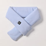 Light Blue USB Powered Graphene Rapid Heated Scarf - 80 x 10 CM Washable Winter Thermal Wrap with 3-Level Temp for Cervical Support & Pain Relief