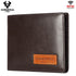 Coffee Handcrafted Genuine First-Layer Cowhide Wallet & Card Case for Men - Multi-Slot Ultra-Slim Bifold, Integrated AirTag Holder & RFID Blocking
