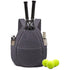 Grey Large Tennis & Pickleball Quilted Backpack and Sports Travel Tote for Men and Women - Racket Compartment, 2 Side Pockets & Multi-Pocket Organization (32x17x44.5 CM)
