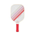 White Striped Fiberglass Pickleball Paddle - Shock Absorbing Honeycomb Core & Anti-Slip Grip - USAPA Standard Lightweight Sports Racket