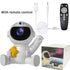 USB Powered Astronaut Nebula Projector & Starry Night Ambient Light with Star Accents - 8 Nebula Effects, 360° Rotating Head & Remote Control