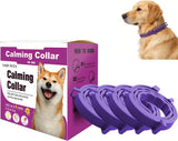 Purple Pet Calming Collar 4 Pack (63cm) - Waterproof Silicone Dog Collar Custom Fit for All Breeds - Anxiety Relief & Stress Reduction