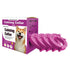 Pink Pet Calming Collar 4 Pack (63cm) - Waterproof Silicone Dog Collar Custom Fit for All Breeds - Anxiety Relief & Stress Reduction