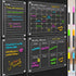 4-Piece Magnetic Acrylic Fridge Monthly + Weekly + Daily Planner Boards Set - Reusable Minimalist Memo Board with 6 Markers and Dry Eraser
