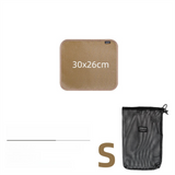 30 x 26 CM S Size Fireproof Outdoor Mat with Storage Bag - Silicone Coated Heat Resistant, Fire Pit Protector & BBQ Table Heat Shield