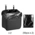2-Pack Car Seat Back Organiser and Trash Can with 100 Trash Bags Multiple Pocket Bottle Holder - Waterproof Leather, 25 x 25 x 8 CM Multi Purpose Hanging Storage
