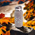 White Heart Pattern Handmade Luxury Diamond Insulated Water Bottle – Bling Rhinestone 304 Stainless Steel Pocket Mug (260ml)