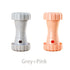 2 Pack（Grey+Pink）: Cat and Dog Treat Dispenser Toy – Interactive, Durable, Bite-Resistant Slow-Feeder, Dumbbell and Tire-Shaped Pet Toy