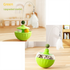 Green 2Pcs Interactive Cat Wobble Toy Set - Dual Ball Turntable & Feeder with Feather Teaser and Catnip Ball - PP Plastic for Kitten Self-Entertainment