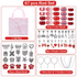 67-Piece Red Craft Set (Includes Beads, Charms, and Storage Case) -Kids&