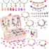 134-Piece Purple pink Craft Set (Includes Beads, Charms, and Storage Case) -Kids&