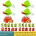 4 Player  Frog Tongue Game Lizard Mask Card Battle Family Board Game Parent-Child Interactive Party Game Silicone Material 4+ Years Educational Toy Memory Challenge 
