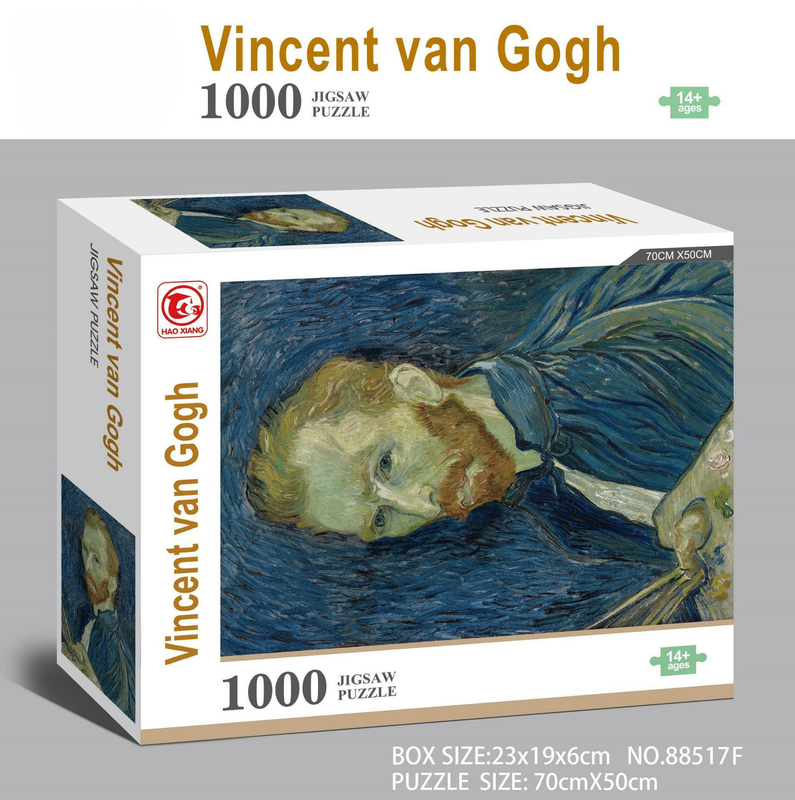 1000 piece  Jigsaw Puzzle for Adults - Landscape Cityscape Art, Premium Quality Paper Cardboard, 70x50cm Finished Size, Stress Relief Brain Game Gift for Ages 14+ 【Vincent van Gogh】