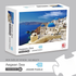 1000 piece  Jigsaw Puzzle for Adults - Landscape Cityscape Art, Premium Quality Paper Cardboard, 70x50cm Finished Size, Stress Relief Brain Game Gift for Ages 14+ 【Aegean Sea】
