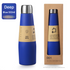 Blue Premium 304 Stainless Steel Vacuum Insulated Water Bottle - 532ml Large Capacity Sports Flask with 12-24 Hour Thermal Retention, Leak-Proof Portable Travel Mug for Gym, Office, Car and Outdoor Activities 