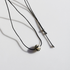 Vintage Geometric Natural Stone Bead Pendant Necklace Adjustable Black Rope Collarbone Chain Unisex Boho Jewelry Gift-Spotted Stone