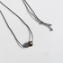 Vintage Geometric Natural Stone Bead Pendant Necklace Adjustable Black Rope Collarbone Chain Unisex Boho Jewelry Gift-Australian Zebra Stone