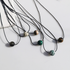 6-piece Vintage Geometric Natural Stone Bead Pendant Necklace Adjustable Black Rope Collarbone Chain Unisex Boho Jewelry Gift