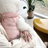Pink L size Dog Winter Coat Quilted Puffer Jacket - Warm Cotton Padded Vest for Small Dogs, High Collar Pet Clothes for Chihuahua Yorkie Poodle Bichon Schnauzer, Lightweight Cold Weather Dog Apparel with Elastic Cuffs